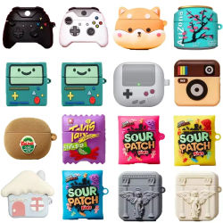 Funda de silicona para auriculares 3D Candy para Airpods 4 2024, bonita funda para caja de aperitivos de dibujos animados para Airpods 1 2 Pro 2, funda para Airpods 3 2021
