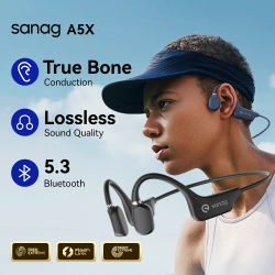 Auriculares Sanag A5X de Conducción Ósea, Inalámbricos, Deportivos, de Oreja Abierta, Bluetooth, Sonido Estéreo 3D, Oferta Relámpago