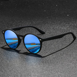 Gafas de sol circulares vintage de moda para hombre y mujer, decoración metálica, gafas de sol de diseñador de marca de lujo, gafas retro antideslumbrantes