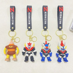 Demon Mech Warrior Armadura de hierro Universal hombre Robot Gundam coche llavero colgante bolsa accesorio cadena