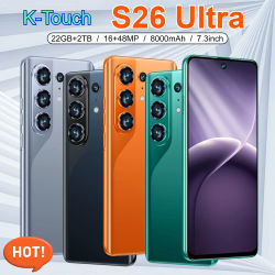 Teléfono Inteligente K-Touch 5G S26 Ultra, Teléfono Móvil Android, 22GB+2TB, Desbloqueo Facial, 5G, Doble SIM, 7800mAh, Pantalla HD de 7.3 Pulgadas, Batería de 8000mAh, Teléfono Móvil 5G