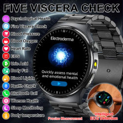 Relojes Inteligentes Deportivos con Diagnóstico de ECG por IA, Nueva Tecnología 2026, para Hombres y Mujeres, con Monitor de Frecuencia Cardíaca y Presión Arterial, Resistentes al Agua IP68