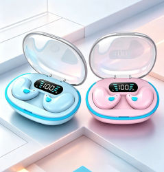 Auriculares Inalámbricos para Dormir TWS Bluetooth 5.3, Audífonos Ocultos con Resistencia al Agua IPX5, Reducción de Ruido, Auriculares Deportivos