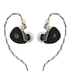 SIMGOT EM6L 1DD + 4BA controlador híbrido Monitor intrauditivo HiFi IEM auricular con Cable plateado OFC desmontable para músico audiófilo