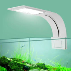Luz LED ultrafina para acuario, iluminación para plantas acuáticas de 5W/10W/15W, lámpara con Clip impermeable para plantas de pecera, luz de cultivo
