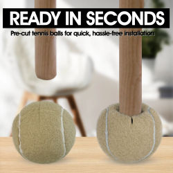 4 Piezas de Cubiertas de Fieltro Precortadas para Patas de Muebles y Protección del Suelo, Deslizadores Resistentes y Duraderos