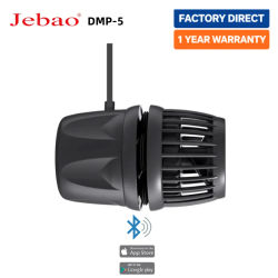Jebao Jecod DMP-5 8W, Bomba Generadora de Ondas para Acuario de Agua Dulce y Salada, Inalámbrica, con Control por Aplicación Bluetooth Inteligente