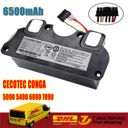 Reemplazo de batería Original de 6500mAh para CECOTEC CONGA 5090 5490 6090 7090 Robot aspirador 18650 accesorios de paquete de batería