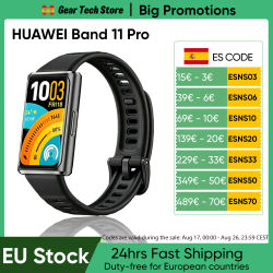 Versión Global HUAWEI Band 11 Pro Smartwatch 1.62 pulgadas AMOLED 2.4 GHz Bluetooth 6.0 Recordatorio de mensajes Frecuencia cardíaca y SPO₂ Android e IOS