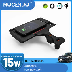 Carga inalámbrica de 15W para BMW X3 G01 X4 G02, accesorios para coche, modificación rápida del cargador de teléfono 2018-2023