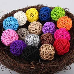 Pelota de mimbre para masticar pájaros y mascotas, juguete para loros, periquitos, periquitos, cacatúas, juguetes para masticar, jaulas para loros