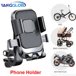 Soporte para teléfono de bicicleta, soporte giratorio para teléfono de montaña con bloqueo rápido para motocicleta, soporte para teléfono a prueba de golpes