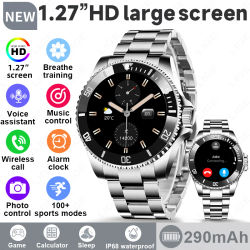 Reloj Inteligente LIGE 2026 para Hombre, Resistente al Agua IP68, Llamadas Bluetooth, Reloj Deportivo para Hombre, Pantalla HD de 1.27'', Monitor de Salud, Nuevo Reloj Inteligente