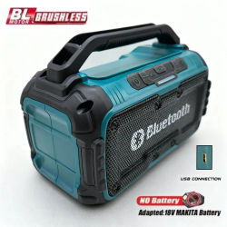 Altavoz Bluetooth portátil Altavoz inalámbrico con puerto USB Herramientas eléctricas de exterior para el hogar para batería Makita de 18 V (sin batería)