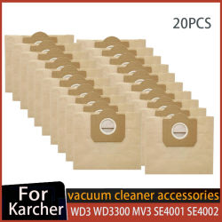 Bolsas de papel para polvo para Karcher WD3 WD3300 MV3 SE4001 SE4002 6.959-130 A2200 A2500 A2600 A2900 bolsas de basura para aspiradora