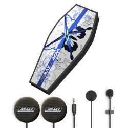 ASMAX F1 PRO MAX Intercomunicador Bluetooth para motocicleta Altavoces para casco de 45 mm, comunicación de malla, control de voz AI, batería de 1350 mAh