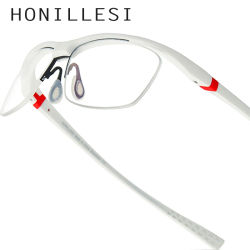 FONEX HONILLESI TR90 montura de gafas para hombre, marca de diseñador, gafas ultraligeras sin montura para bicicleta, gafas deportivas de media montura 7027