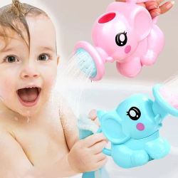 Juguetes de baño para bebé, bonito pulverizador de agua de plástico con forma de elefante para Baby Shower, juguetes de natación, regalo para niños, juguete para bebés y niños