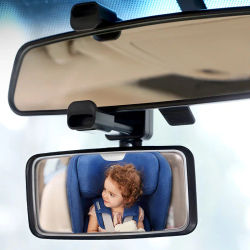Espejo para bebé, espejo retrovisor Interior para coche, Clip, espejos retrovisores para conducción de seguridad automática, Monitor para bebé para niños, ángulo ajustable