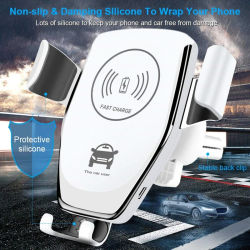 Cargadores inalámbricos rápidos de 30W para iPhone 15 14 13 12 11 Pro XS Max XR Samsung Xiaomi cargador de soporte para teléfono de carga inalámbrica para coche