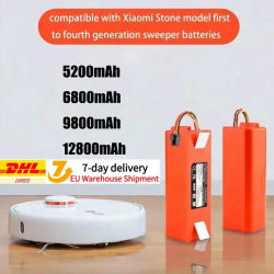 Batería de repuesto para aspiradora robótica Xiaomi Roborock S55 S60 S65 S50 S51 S5 1S 1ST MAX S6, 14,4 V, BRR-2P4S-5200S
