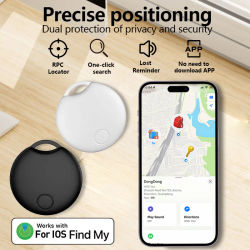 Vivilife Location Tracker Etiqueta inteligente para Apple Find My iOS Key Artículo de equipaje Más allá Bluetooth Range Tracking Finder Localización de voz