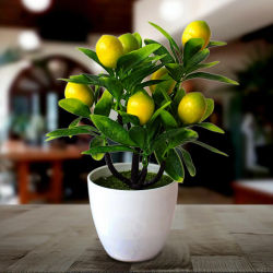 Jabonera Artificial de 18cm x 24cm, plantas de flores falsas de plástico en maceta para exteriores, jardín, balcón, planta en maceta, decoración Floral para el hogar