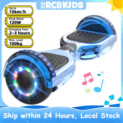 Hoverboard RCB KIDS de dos ruedas con autoequilibrio, 6.5 pulgadas, con altavoz Bluetooth, luces LED, juguete para montar, regalo para niños y adultos