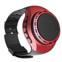 Nuevo reloj de pulsera U6, Altavoz Bluetooth con Radio FM, portátil, deportes al aire libre, Mini altavoz portátil para correr, Subwoofer Inalámbrico