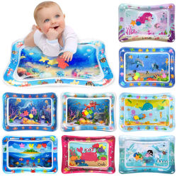 Alfombra inflable para juegos de bebés, cojín de agua para educación temprana, juguetes interactivos para bebés, desarrollo sensorial