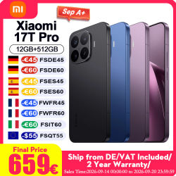 Versión Global Xiaomi 17t Pro Teléfono Celular Pantalla Amoled de 6.83" Lente Teleobjetivo Leica 5X Batería de Silicio-Carbono de 7000mAh (típica) Teléfono Móvil Xiaomi Hyperos