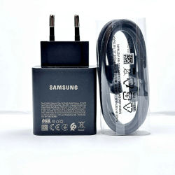 Cargador Original Samsung 60W PD con Cable Tipo C de Carga Rápida 5A para S26 Ultra, S25FE, S24, S23, A56, A57, M55s, Tab S11 Ultra, S10 FE