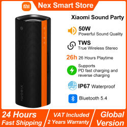 Xiaomi Sound Party, Altavoz Bluetooth portátil de 50 W, Modo Harman AudioEFX TWS Tiempo de reproducción de 26 horas, Altavoz inalámbrico con conectividad inteligente