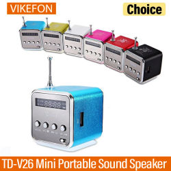 Radio portátil recargable, mini radio portátil FM, Mini voz portátil con Bluetooth alto, adecuada para ordenador, teléfono móvil, música MP3