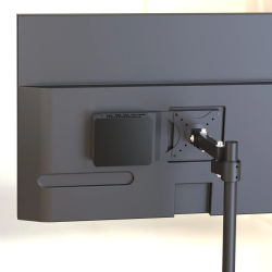 Vesa extender borad para monitor con orificios vesa detrás de la posición extendida para NUC o macmini