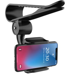Soporte Universal para teléfono con visera para coche, soporte para teléfono con rotación de 360 grados, accesorios ajustables para coche