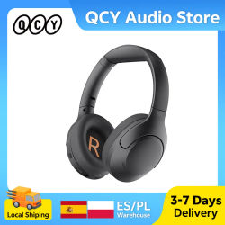 QCY H3 Lite ANC auriculares inalámbricos Bluetooth 5,3 auriculares para juegos controlador de 40mm sonido HiFi sobre la oreja auriculares conexión multipunto
