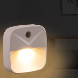 Sensor de Control de luz inalámbrico, luz nocturna LED, enchufe de la UE, luces nocturnas para bebés, niños, cabecera, dormitorio, iluminación de pasillo