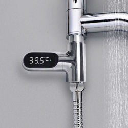 Cabezal de Ducha Universal con Monitor de Temperatura del Agua para Jacuzzi, Pantalla LED Eléctrica, Medidor de Temperatura para Baño, Accesorios de Baño