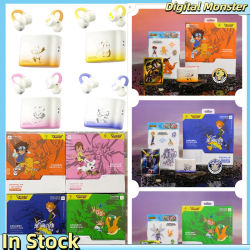 Auriculares Bluetooth Deportivos con Clip para Oreja, Diseño Digital Monster, Agumon, Gabumon, Hikari, TAILMON, Anime, Regalo Oficial, Nuevo 2026