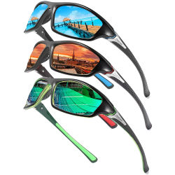 Gafas de sol polarizadas 3PSC para pescar para hombres y mujeres, gafas de sol antideslumbrantes UV400 para ciclismo, conducción, senderismo, lentes TAC