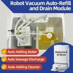 Roborock-Robot aspirador Q Revo, Kit de cambio de agua, recarga automática de agua y drenaje, kit de conexión de agua