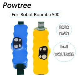 Batería de repuesto para aspiradora iRobot Roomba, 5000mAh, 14,4 V, 500, 600, 700, 800, 785, 530, 560, 650, 630, 14,4 V