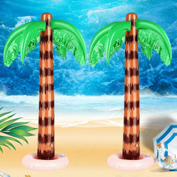 Árbol de coco inflable para decoración al aire libre, planta verde, patio, piscina, utilería, 95cm