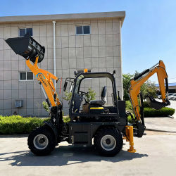 Retroexcavadora con envío gratuito, máquina excavadora, cargadora frontal, miniexcavadora de 3 toneladas, minicargadora, excavadora pequeña, motor Kubota, personalizable