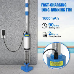 Aspiradora de piscina 3 en 1, aspiradora de piscina eléctrica multifuncional recargable para bañeras, piscinas de peces
