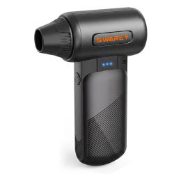 Ventilador turbo de 130000 RPM, 4 boquillas y conexión USB-C, soplador de aire multiusos para coche, electrónica y barbacoas, aspirador de aire portátil, regalo ideal para Navidad.