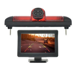 Cámara de visión trasera de coche de 170 grados, luz de freno, Monitor de 4,3 pulgadas para FIAT Ducato CITROEN Jumper PEUGEOT Boxer 2006-2015