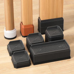 Elevadores de muebles reutilizables (paquete de 4) – Bloques de altura de plástico apilables, a prueba de humedad para sofás, mesas y sillas