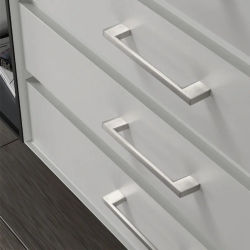 Manija de aluminio minimalista moderna, tiradores extendidos americanos para cajón de gabinete, herrajes para muebles, manija de puerta de armario